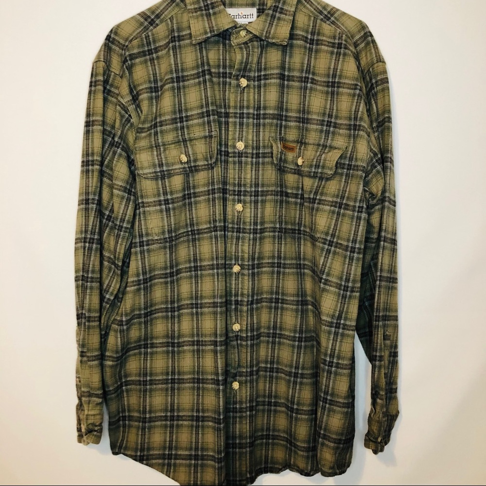 Carhartt Mens Flannel Size Medium